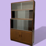 Load image into Gallery viewer, Bookcase Legal 1950s Mahogany Modular Minty Oxford
