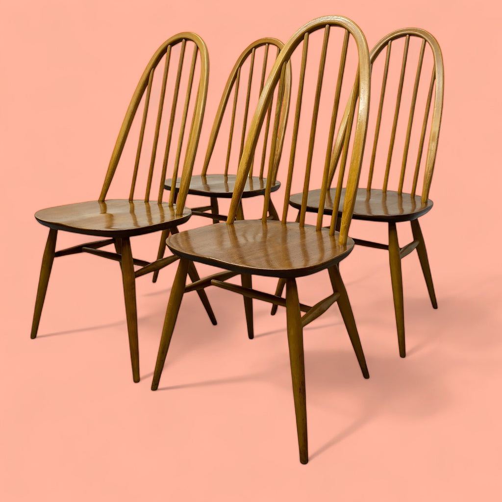 Ercol Quaker Windsor Model 365 Set Of Four