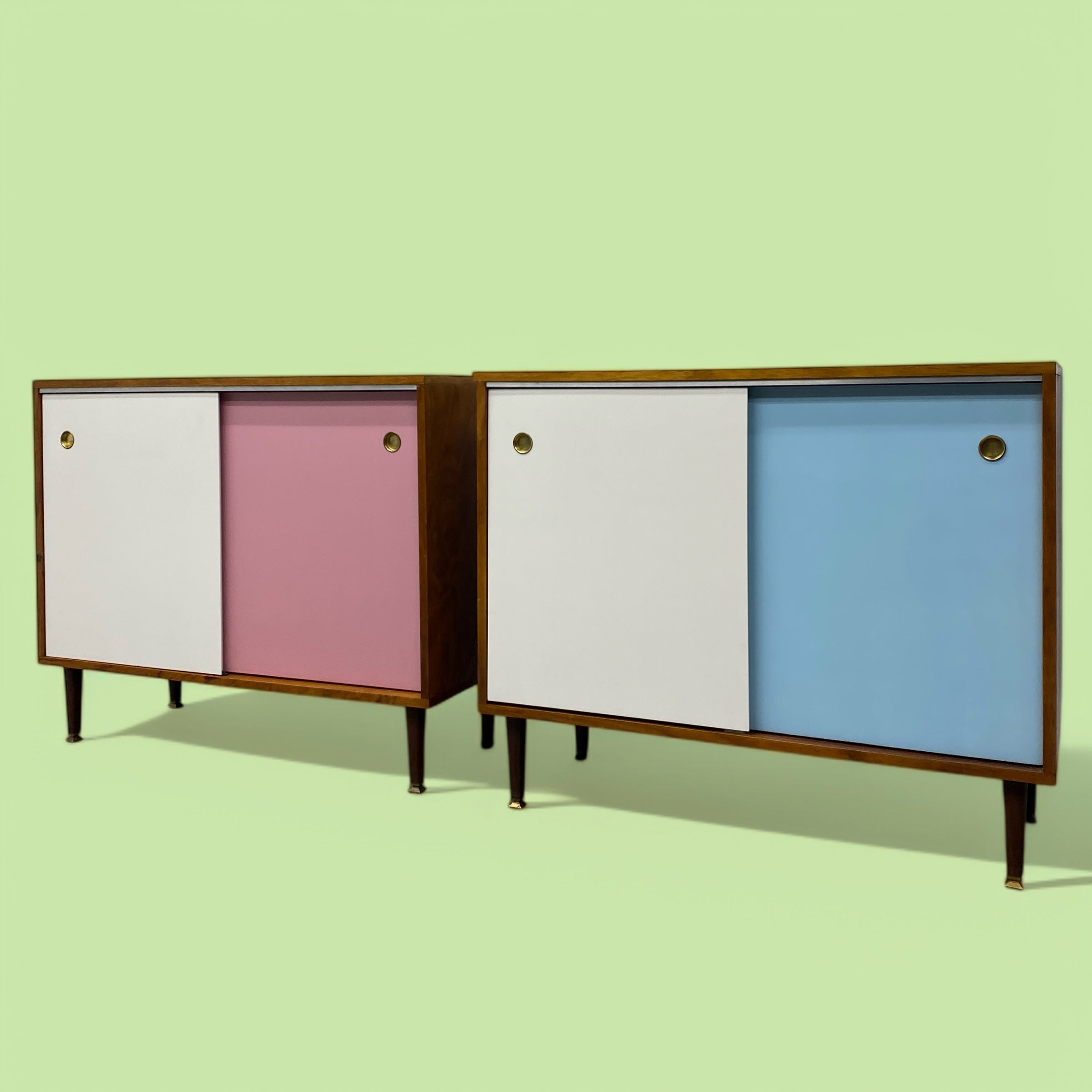 Midcentury Cabinets Teak Coloured Fronts Jiri Jiroutek Style Sideboard