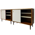 Load image into Gallery viewer, Internal Shelving Midcentury Cabinets Teak Coloured Fronts Jiri Jiroutek Style Sideboard
