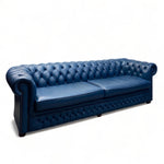 Load image into Gallery viewer, Blue Leather Sofa
