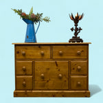 Load image into Gallery viewer, Vintage Pine Chest Of Drawers
