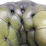 Load image into Gallery viewer, buttons Chesterfield Chair Green Leather
