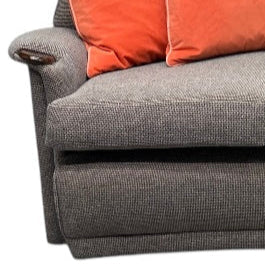 Sofa And Orange Velvet Cushions