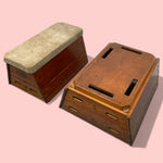 Load image into Gallery viewer, Bench And Table Midcentury Box Vault Beech Suede
