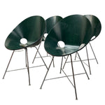 Load image into Gallery viewer, green Plywood Dining Chairs Eddie Harlis Thonet
