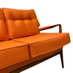 Load image into Gallery viewer, Orange Wool Sofa 
