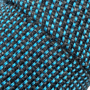 camira blue black fabric