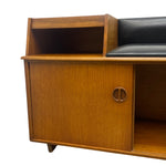 Load image into Gallery viewer, cupboard Telephone Table Chippy Heath 1960s Black Vinyl Seat
