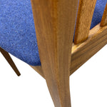 Load image into Gallery viewer, Teak &amp; Blue Wool G Plan Fresco Dining Chairs SIx
