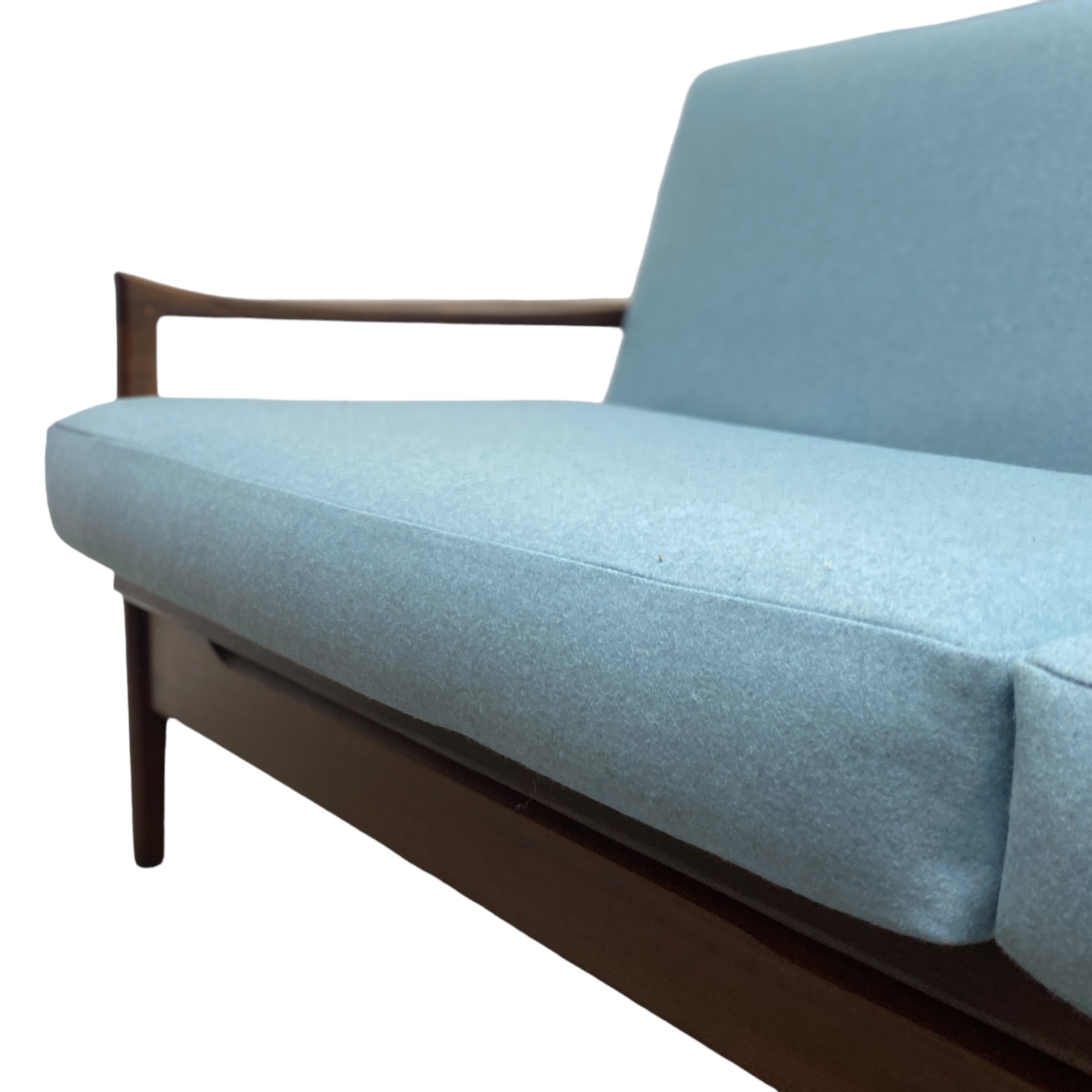 Blue Wool Seating Sofa