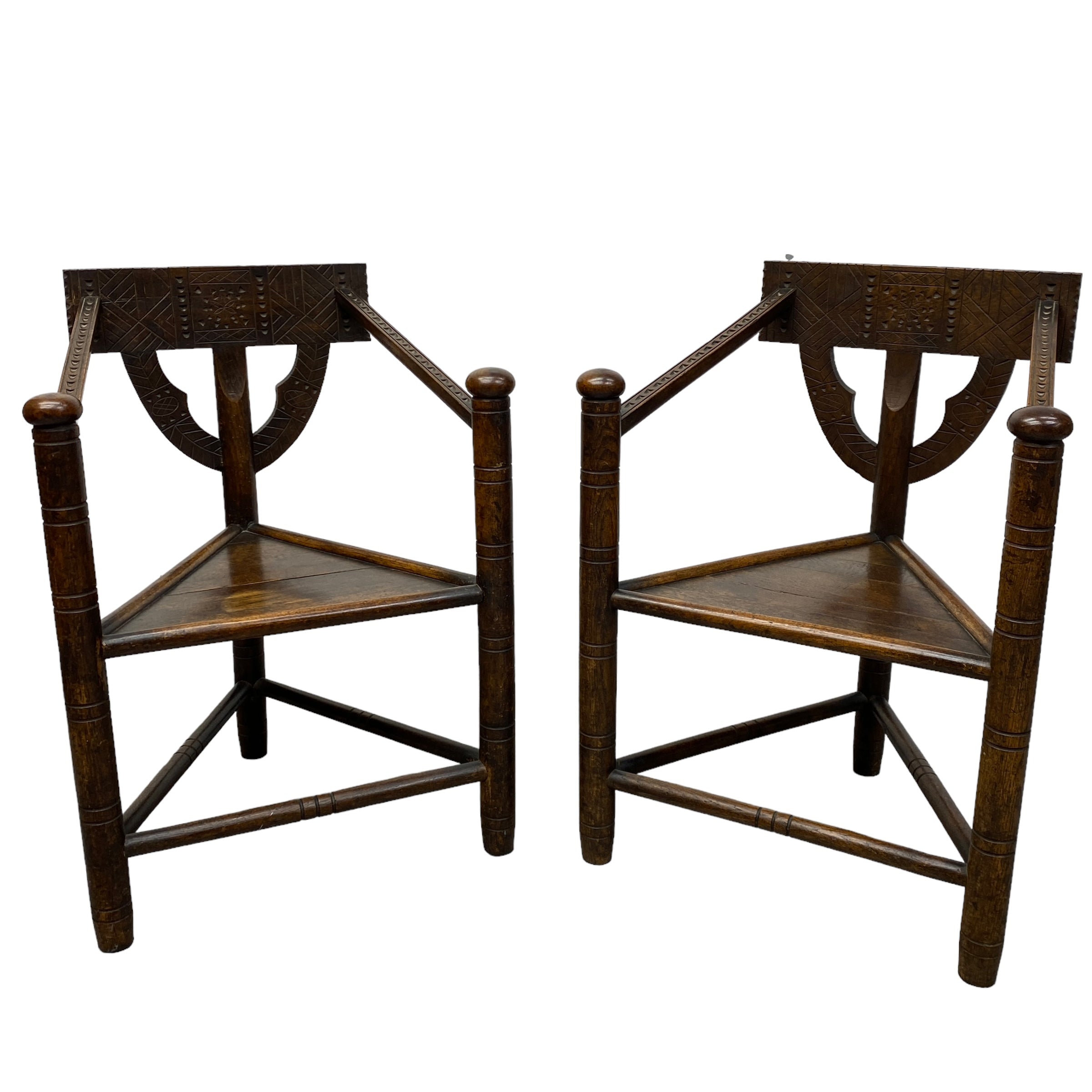 oak corner chairs