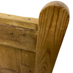 Load image into Gallery viewer, Back Of Antique Settle Monks Bench Pembrokeshire Pine
