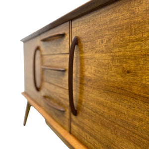 Side On Sideboard Midcentury Walnut Alfred Cox