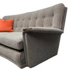 Load image into Gallery viewer, Side 1950s Sofa Grey Orange Three Seater
