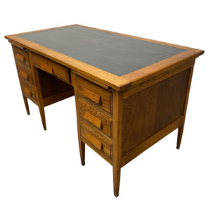 Oak Tapered Legs 1930s Desk