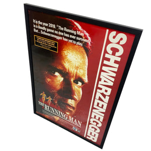 Black Frame The Running Man Movie Poster 1987