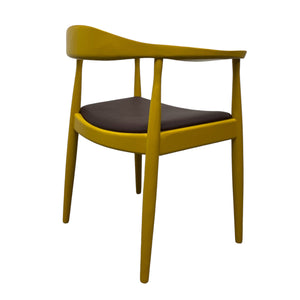 Dining Chairs Hans Wegner Inspired Pair Yellow