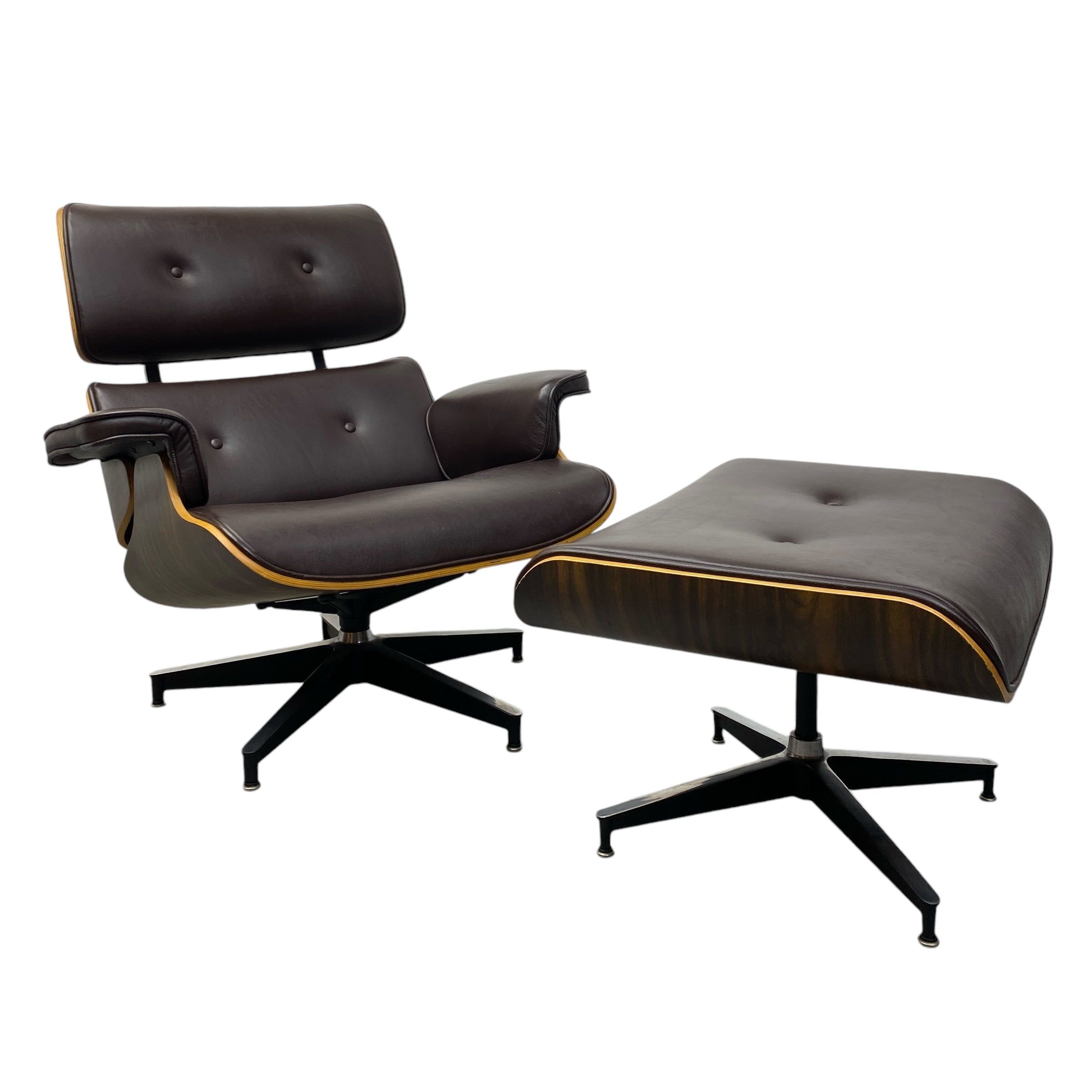 Swivel Bases Eames Lounge Chair Ottoman Replica