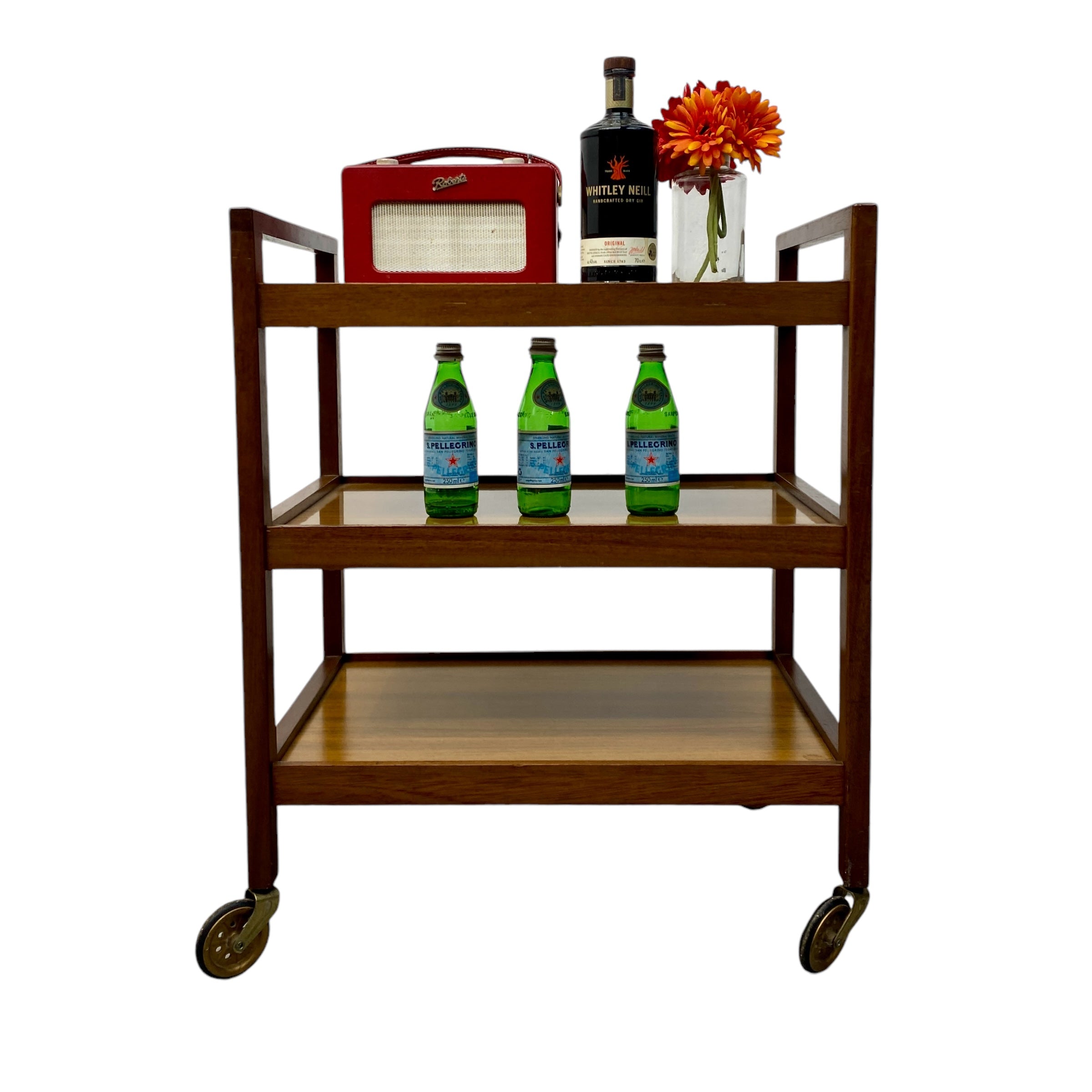 front trolley with drinks