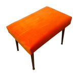 Load image into Gallery viewer, Orange Velvet Reupholstered Seat
