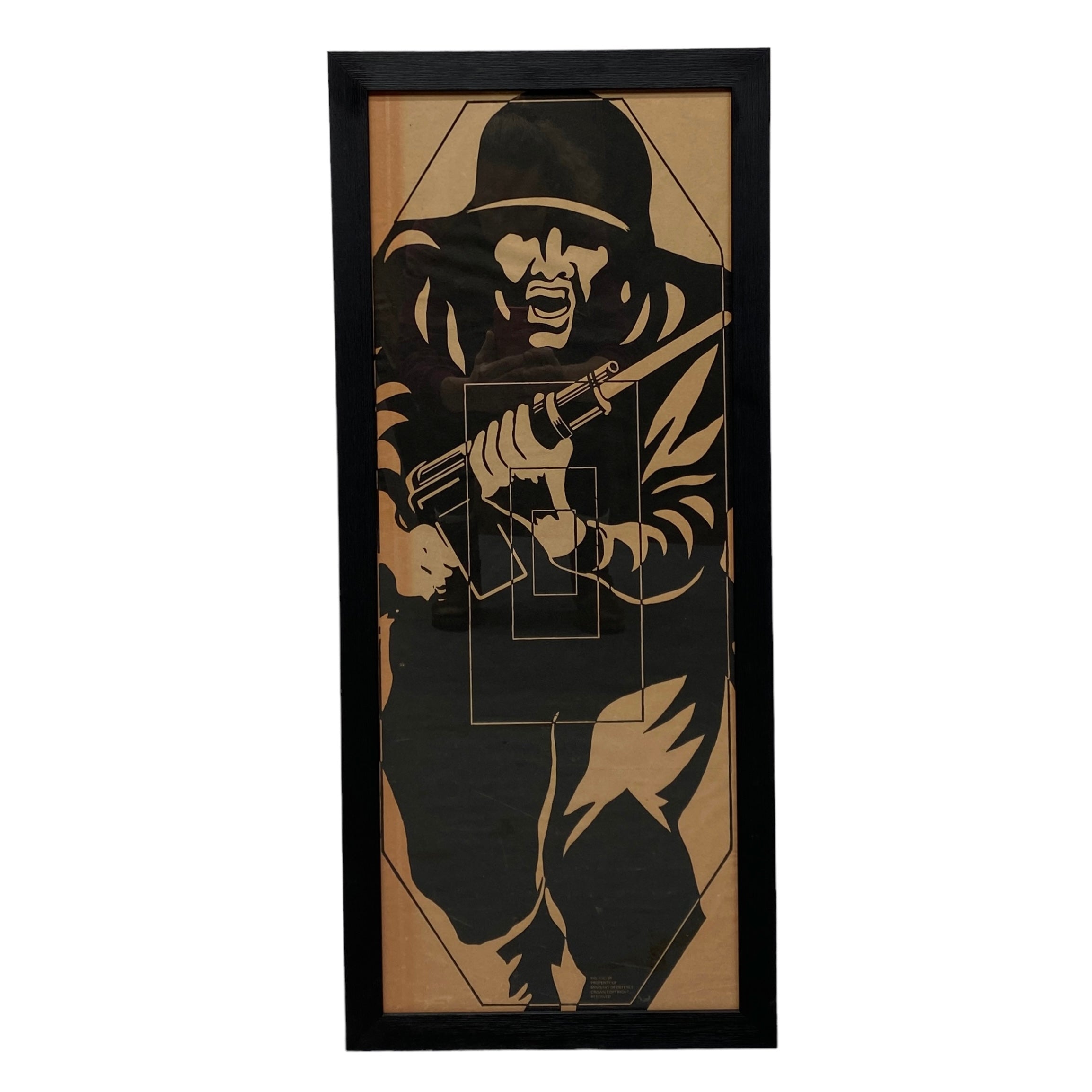 Soldier With Gun Framed Print