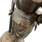 Load image into Gallery viewer, SOLDIER CAST IRON LAMP FIGURE
