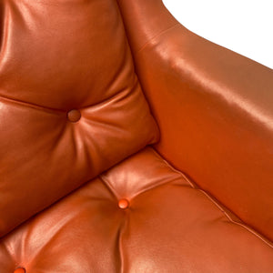 orange vinyl seating