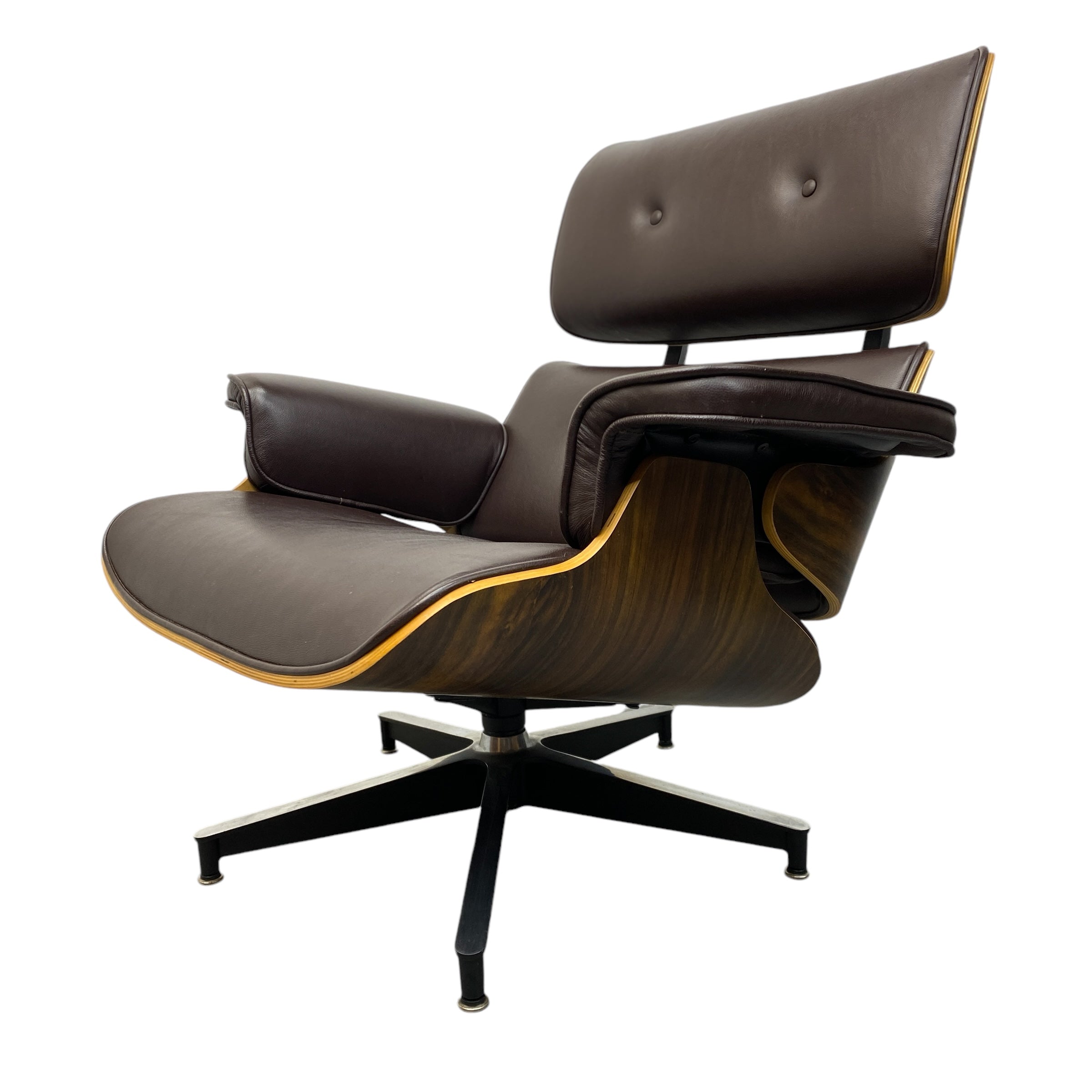 Walnut Shell Sides Eames Lounge Chair Ottoman Replica