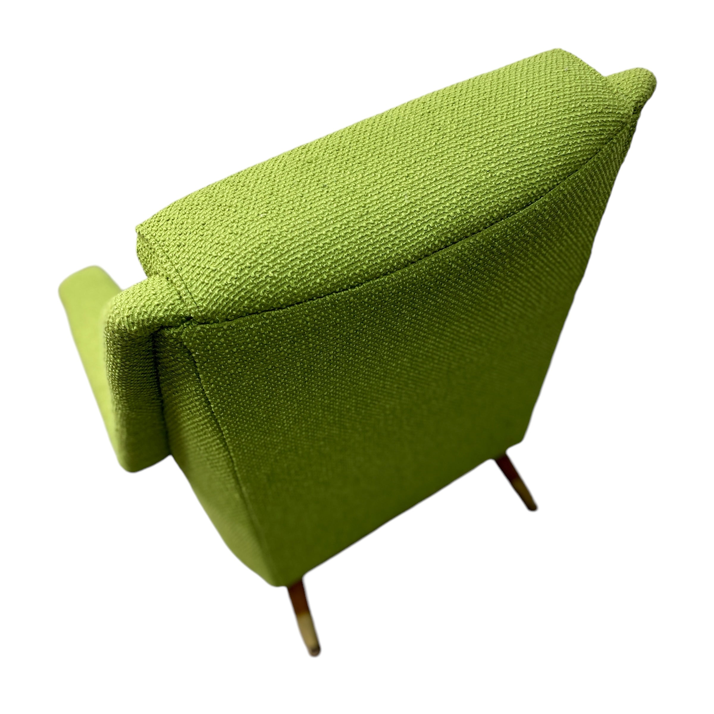 back Of Lounge Chairs 60s Pair Green Camira