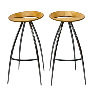 Steel Legs Plywood Seat Stool