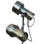 Load image into Gallery viewer, brushed steel retro lamp
