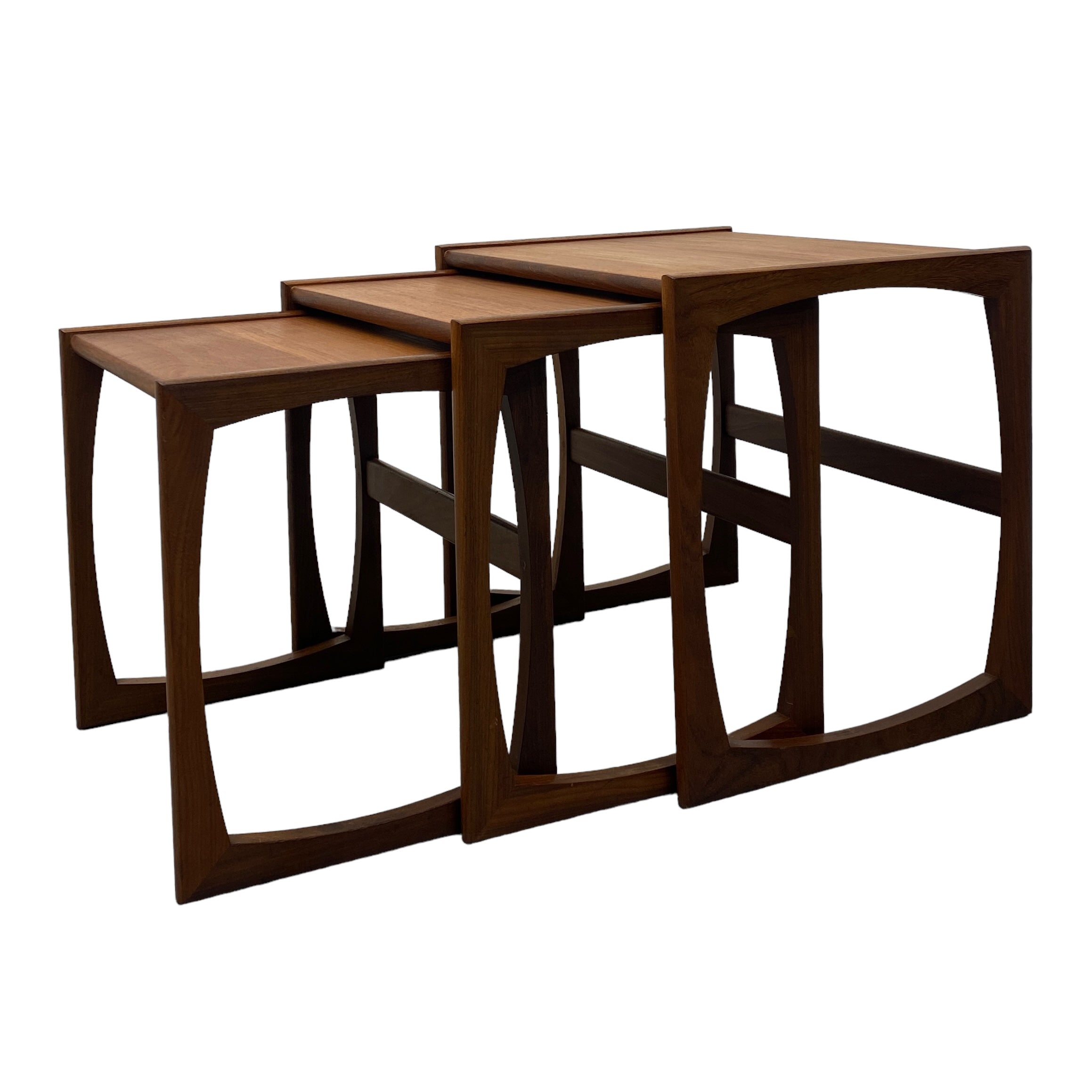 teak quadrille coffee tables