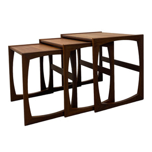 teak quadrille coffee tables