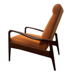 Load image into Gallery viewer, Side On Lounge Chair Greaves &amp; Thomas Recliner Orange Camira
