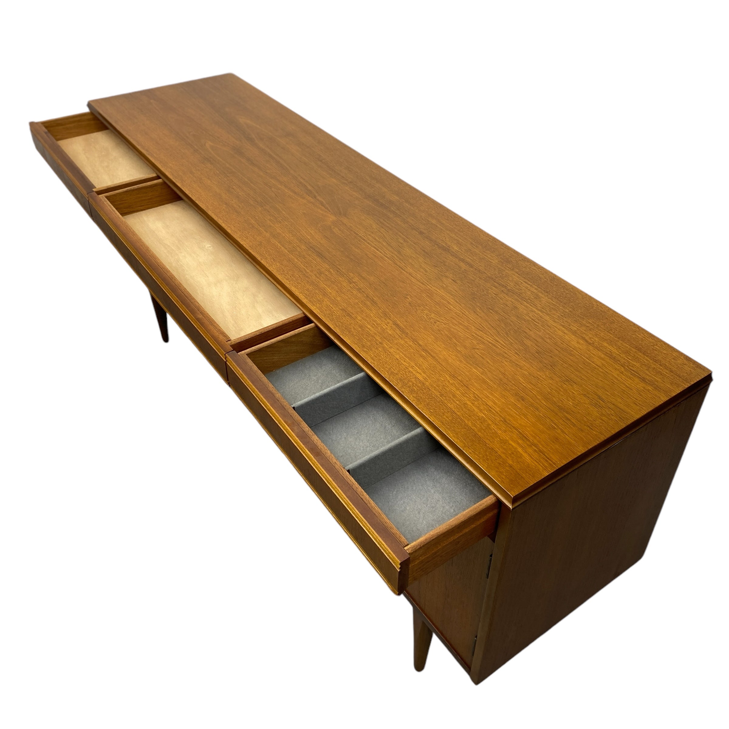 open drawers