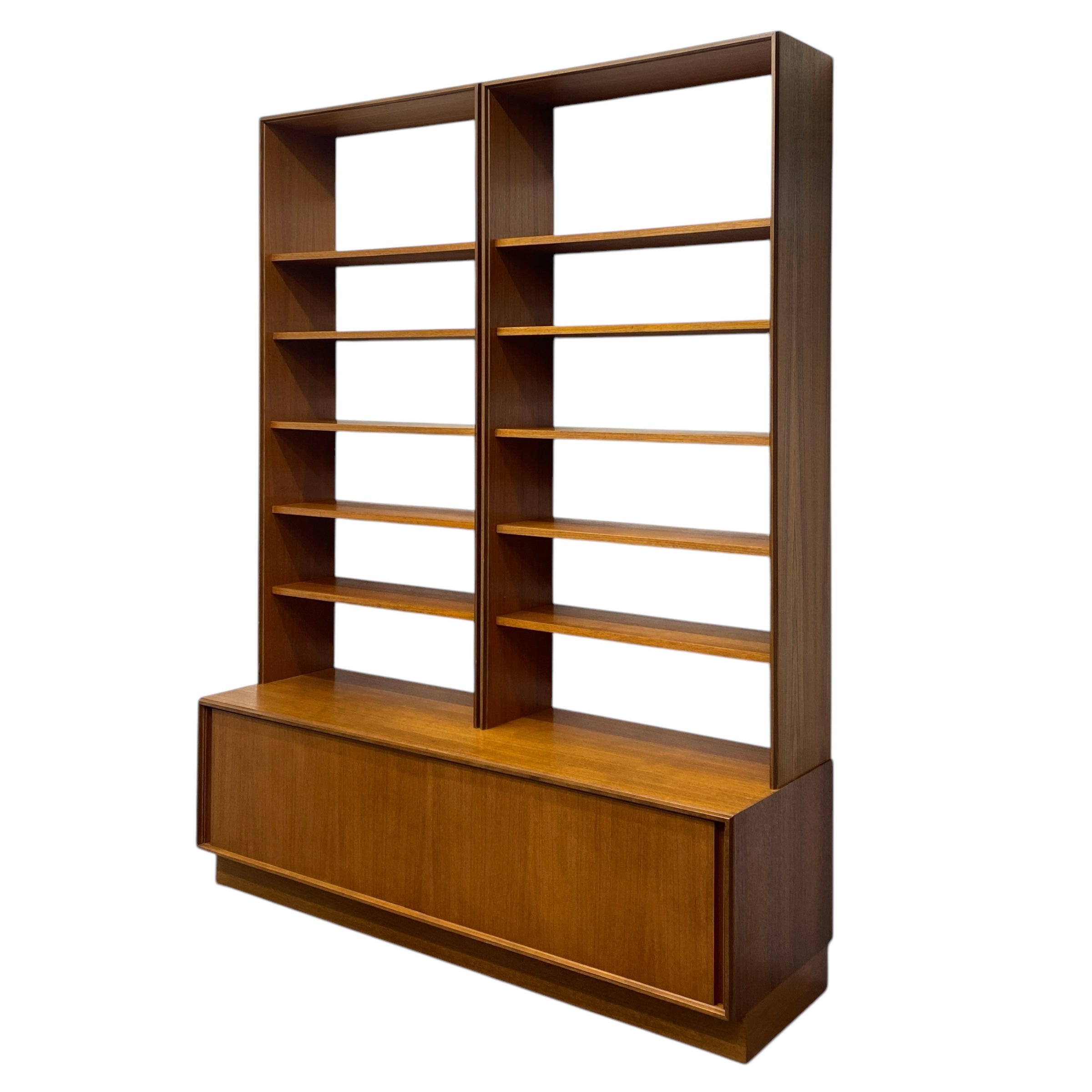 TEAK WALL UNIT SHELVING