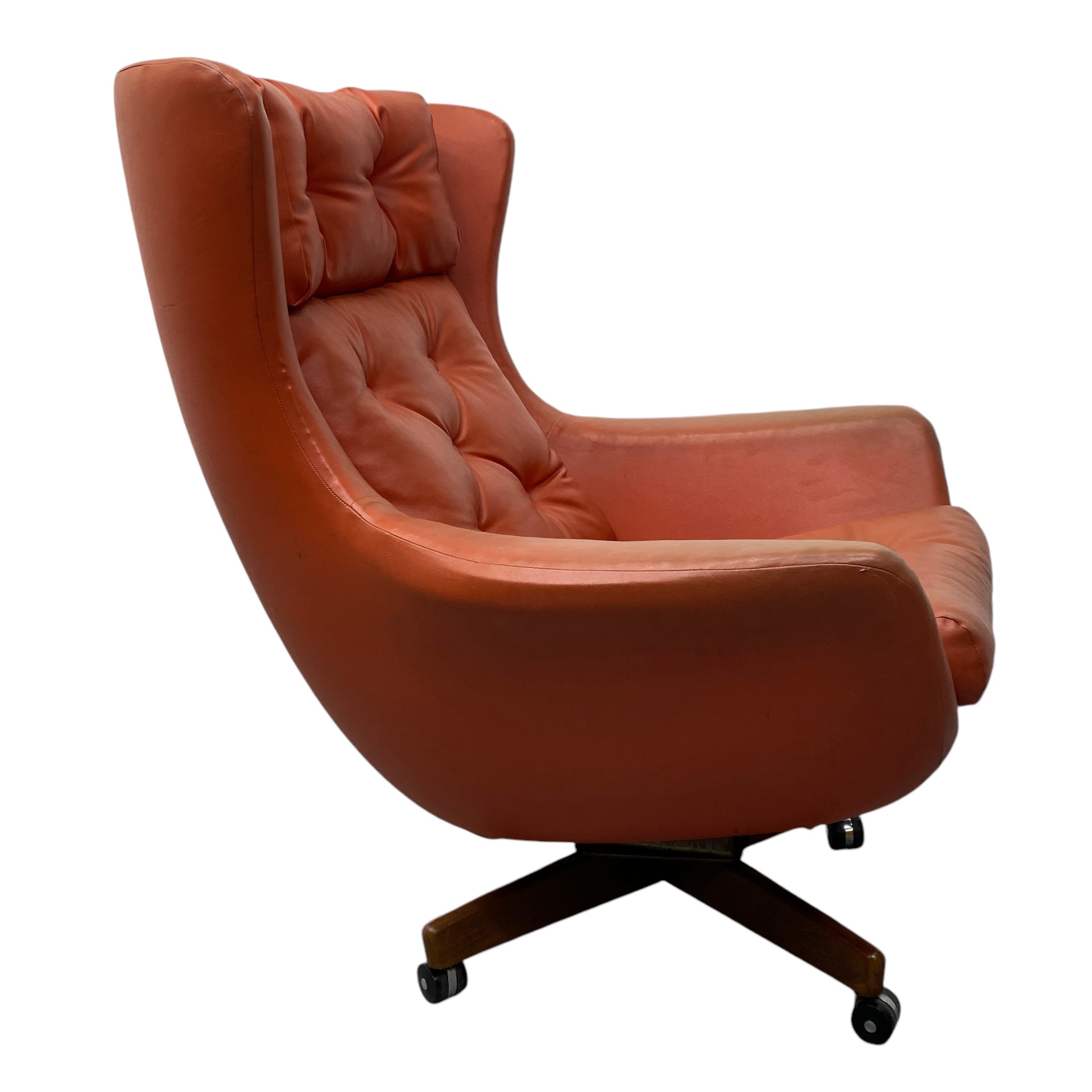 side Vintage Swivel Lounge Chair 70s