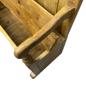 Pine Arm Monks Bench
