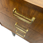 Load image into Gallery viewer, Brass Handles G Plan Sideboard 1950s Concertina Doors Teak
