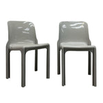 Load image into Gallery viewer, pair Grey Selene Chair Vico Magistretti Artemide 70s Stackable
