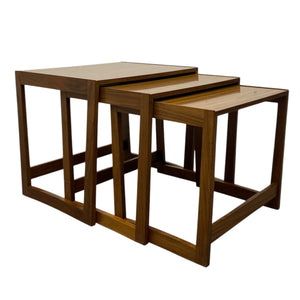 Teak Frame And Legs Nest Tables