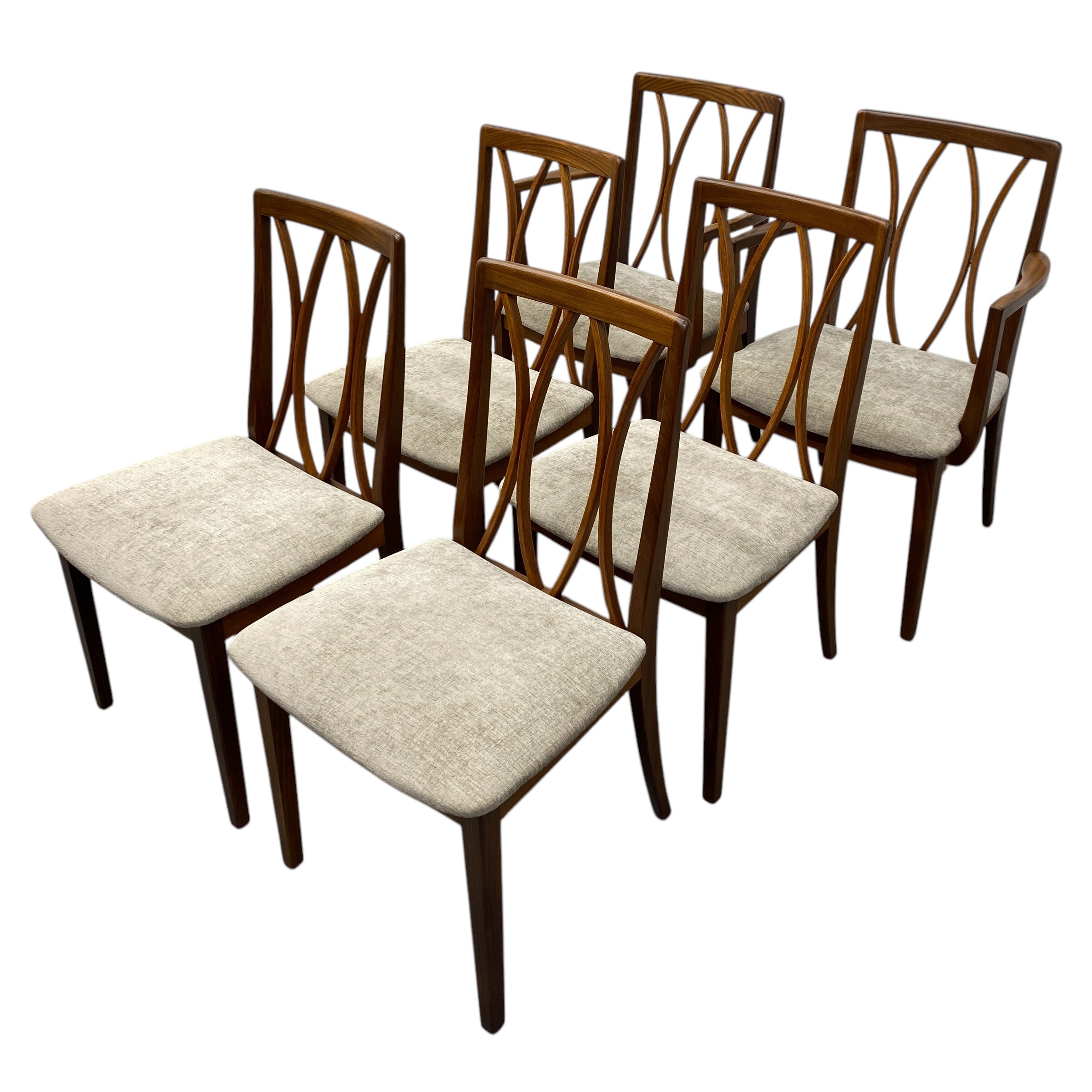 Teak G Plan Dining Chairs & Carvers Vintage