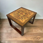 Load image into Gallery viewer, Room Set Danish Side Table Tiled Orange Brown Retro 60s
