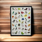 Load image into Gallery viewer, On Shelf Poster &#39;Designer Chairs&#39; Karin Meenen Illustrator Signed
