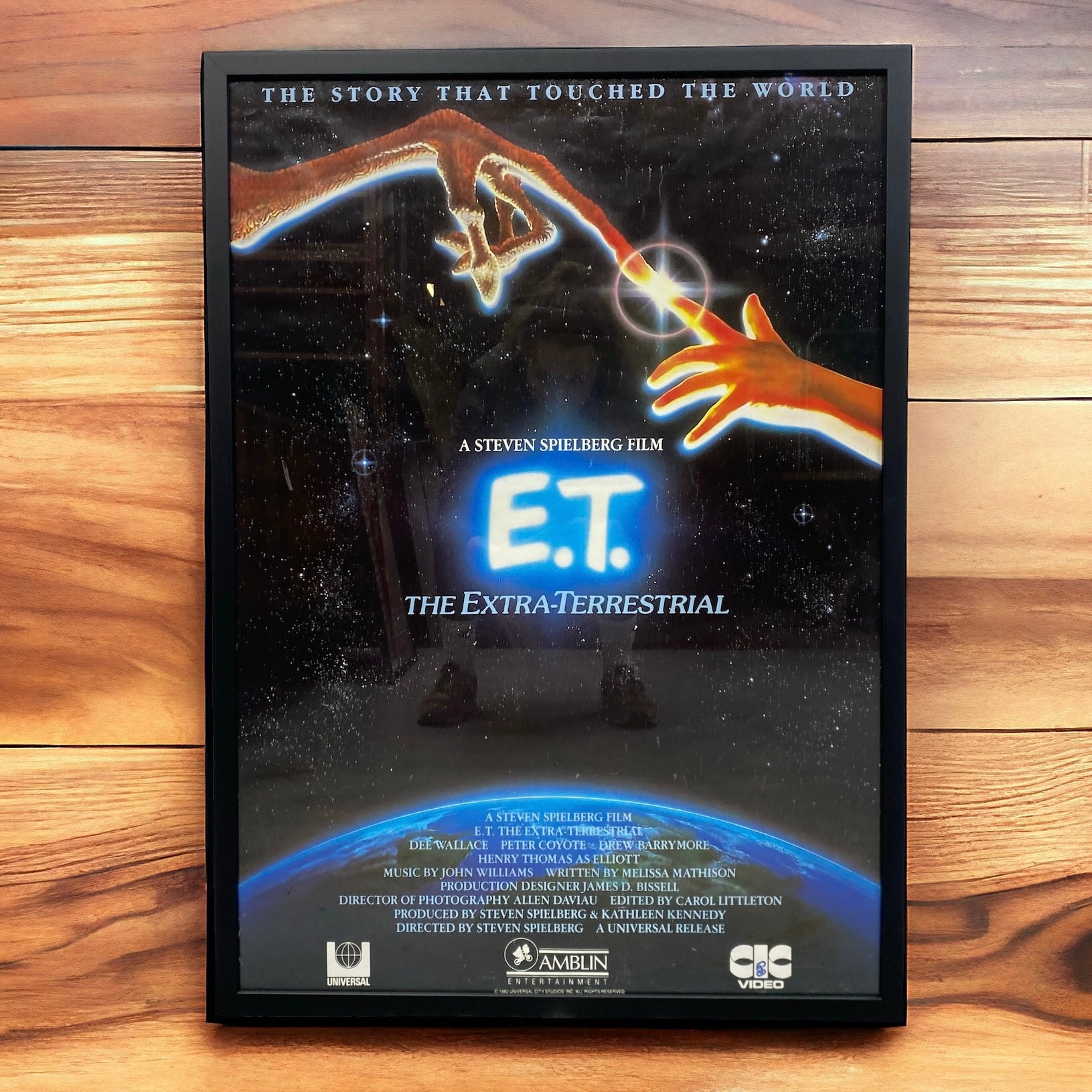 Hung Movie Poster E.T. Extra Terrestrial Vintage Framed