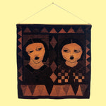 Load image into Gallery viewer, Wall Hanging Vintage Wool 1980s Choir Ladies
