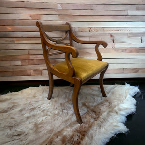 Chair On Cow Skin Rug
