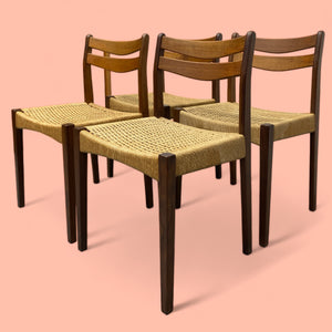 Dining Chairs Papercord Arne Hovmand Olsen Mogens Kold