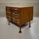 Load image into Gallery viewer, Side On Pine Plan Chest Architects Drawers
